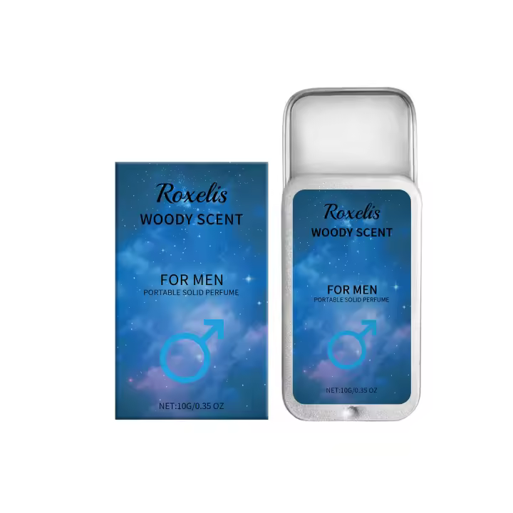 Bálsamo corporal portátil con fragancia fresca y duradera para hombres, Eau De Toilette de madera maciza - 1
