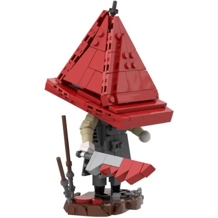 Juego de bloques de construcción de personajes de terror, modelo de juguete de construcción en forma de pirámide - 1