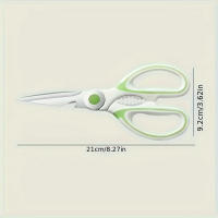 Tijeras de cocina de acero inoxidable, tijeras para alimentos, tijeras resistentes para huesos de pollo, tijeras versátiles y afiladas para carne, tijeras para el hogar, 1 ud. - details 8