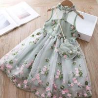 Vestido de Princesa con Bordado de Flor para Niñas en Edad de 2-7 Años Ideal para Fiestas de Boda - details 4