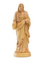 20cm tallado a mano tradicional hogar sala de estar decoración de iglesia boj tallado católico estatua de Jesús adornos - details 4