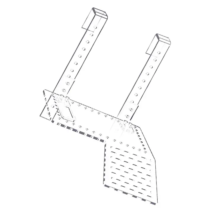 Plataforma de Baño de Tortuga Flotante Estructura de Escalada Transparente Perforada - 1