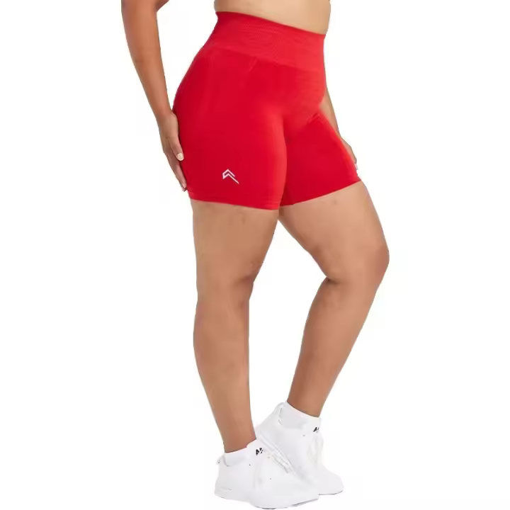 Pantalones cortos ajustados sin costuras para mujer, shorts de Yoga para entrenamiento, trajes suaves de cintura alta, ropa deportiva para Fitness, novedad - 1