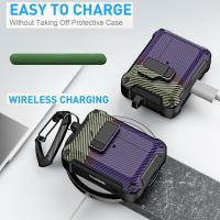 Funda con cierre de seguridad para Airpods Pro 2, accesorios de camuflaje con interruptor, cubierta a prueba de golpes para auriculares, 2023, 2022 - details 6
