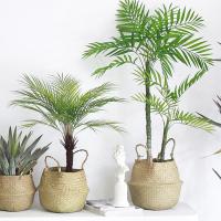 Cestas de almacenamiento Naturales de algas marinas, maceta de flores de estilo nórdico, cesta de plantas, bolsa de cultivo tejida de paja, maceta colgante, decoración del hogar - details 3