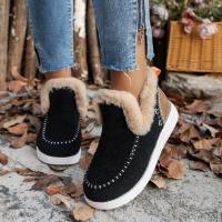 Zapatos cálidos de invierno para mujer, botas de nieve planas informales a la moda para exteriores, zapatos - details 2