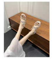 Sandalias de tacón alto con Cabeza redonda, diamante, arco nuevas, estilo, pequeño, tamaño grande, grueso, 41-43 - details 15