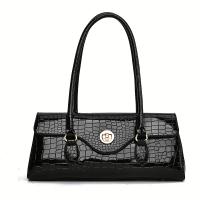 Bolso de Mano de Cocodrilo Grasado Desmontable, Cierre de Tornillo, Multicolor, Elegante y Duradero para Eventos Casuales y Formales - details 0