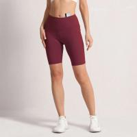 Pantalones de Yoga sin Costuras CHRLEISURE Shorts de Ciclismo Elásticos con 3 Bolsillos para Mujeres Leggings de Color Sólido - details 5