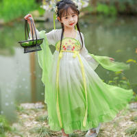 Colección primavera y otoño 2025, disfraz para niños, vestido de princesa Hanfu súper inmortal de estilo antiguo chino - details 1