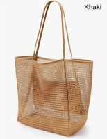 Bolsa de Playa Plegable Bolsa de Mano de Malla Bolso de Hombro para Mujeres - details 3