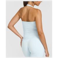 Top de yoga con cuello halter y almohadillas incorporadas para el pecho, sin mangas2025Top de fitness de verano, ropa interior para mujeres - details 1