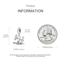 Colgante de luciérnaga que brilla en la oscuridad, cuentas de plata 925, compatible con pulseras originales, collar, regalos de Navidad, joyería para niña - details 16