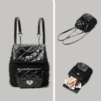 Bolso mujer 2025 nueva dulce hija Xiaoxiangfeng mochila saliendo versátil mochila portátil bolsa de cadena de diamantes - details 6