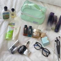 Bolsa de cosméticos de malla de Color sólido, bolsa de maquillaje transparente con cremallera de gran capacidad, bolsa de aseo, estuche organizador, bolsa de maquillaje para almohada para niñas - details 4