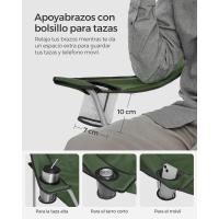 Sillas Portátiles Plegables 120kg Carga Ideal para Acampar, Jardín, Pesca, Playa, Terraza - details 2