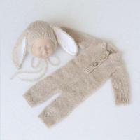 Conjunto de Bebé Recién Nacido Falda y Gorro de Punto con Dinosaurio de Crochet - details 10