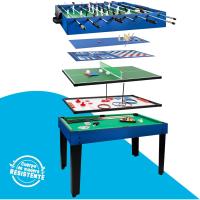 Mesa de Juegos Conversible de Madera Futbolín y Billar en Uno 12 Juegos para Niños y Adultos - details 2