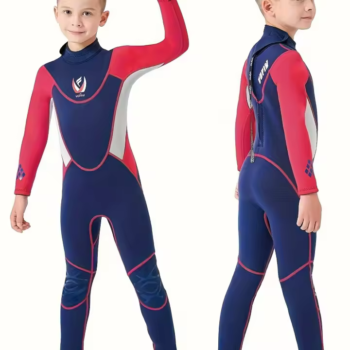 Trajes De Neopreno Completos Con Cremallera Trasera De 3 Mm Para niños y Niñas, Trajes De Baño Térmicos De Neopreno Para Buceo - 1