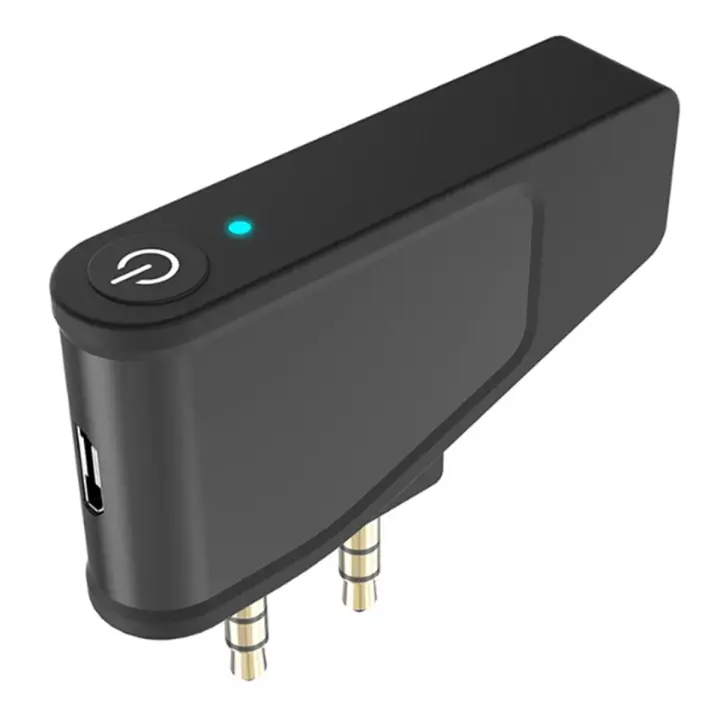 Adaptador Bluetooth 5,3 para avión y avión, transmisor A2DP para auriculares inalámbricos con cancelación de ruido, Aonic 40 50 - 1