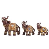 Estatua dorada de la suerte, estatuilla de riqueza, regalo, decoración del hogar, escultura de elefante Feng Shui - details 34