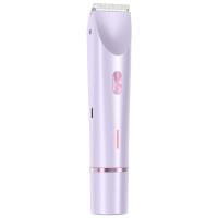 Afeitadora eléctrica 2 en 1 para mujer, brazo, piernas, axilas, cara, Bikini, pelos, afeitadora recargable de doble cabezal, recortadora de pelo corporal, uso en seco y húmedo - details 3
