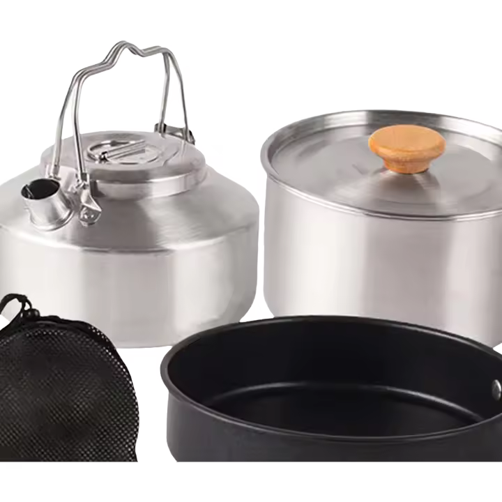Juego de utensilios de cocina para cocinar, cacerola para senderismo y acampada - 1