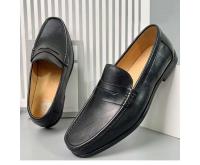 Zapatos de hombre con suela de goma suave negra, estilo de moda, transpirable, de cuero, informal, de verano, superventas - details 14