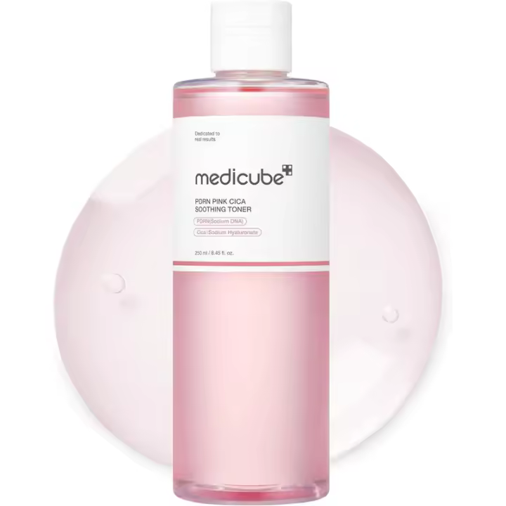 Medicube PDRN Tónico lechoso de niacinamida rosa para hidratar, humectar, calmar, ceramida, péptido, brillo de vidrio para la piel, coreano - 1