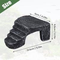 Plataforma para reptiles, decoración para acuario, escalera acuática, anfibio - details 6