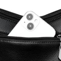 Bolso de mano de piel de vaca y cuero para mujer, bolso de gran capacidad, bolso de hombro con patrón impreso Retro, bolso cruzado femenino, nuevo - details 21