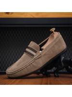 Los hombres de frijol zapatos a pasos de los hombres perezosos zapatos de moda de los hombres zapatos de cabeza redonda de gran tamaño de los hombres modelos Lefebvre zapatos zapatos casuales - details 5