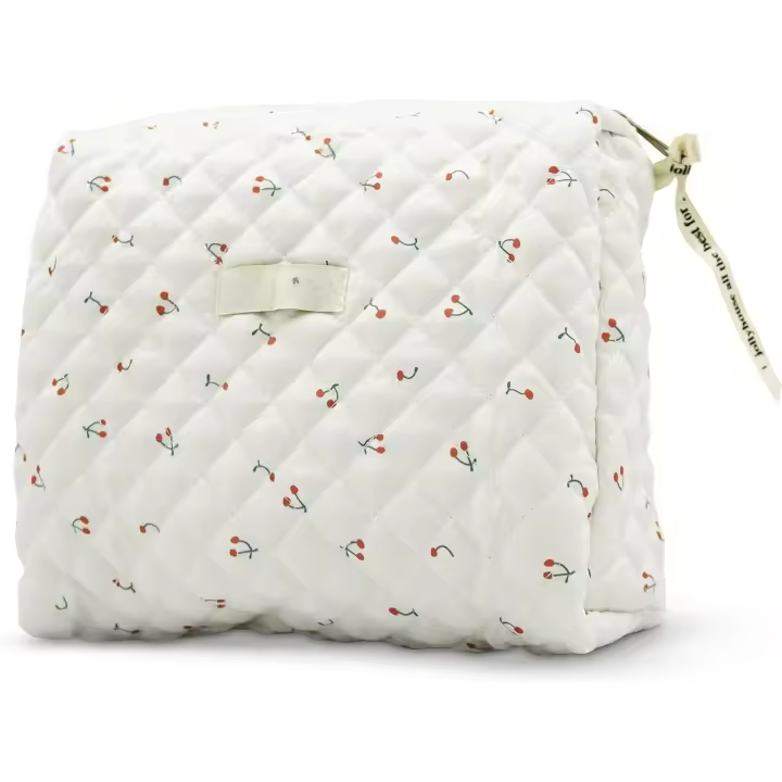 Scttomon Bolsa de Maquillaje Organizador de Viaje Grande con Diseño de Flor - 1
