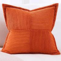 1 funda de almohada de pana con empalme, sofá súper suave, decoración a rayas, almohadas texturizadas para cojín de cama de 18.0 x 18.0 in - details 10