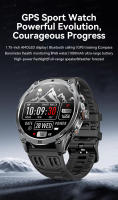 Nuevo reloj inteligente deportivo para hombre 2026 con GPS, pantalla AMOLED elevada, monitor de frecuencia cardíaca, llamadas Bluetooth, resistencia al agua IP68, 1000mAh, brújula, altímetro, reloj inteligente para deportes al aire libre + regalo de moda - details 1