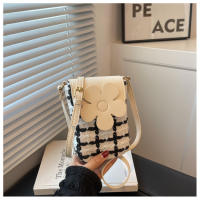 Bolso pequeño de estilo coreano con diseño de nicho para mujer, nuevo bolso para teléfono a cuadros a la moda, bolso cruzado de lana de verano, pequeño bolso cuadrado - details 16