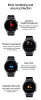 Reloj inteligente de grado médico 2025 para hombres, tratamiento láser, tres ECG altos + PPG, glucosa en sangre, temperatura corporal, llamada BT, relojes inteligentes de salud - details 25