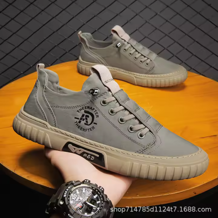 Nuevos zapatos deportivos y casuales transpirables zapatos de tabla de tendencia zapatos de lona para hombre - 1