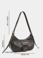 Señoras retro locomotora páramo viento multibolsa decoración de boca aceite artificial cera explosión de cuero - details 5