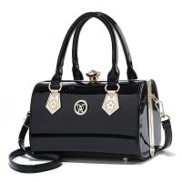 Bolso de mano de cuero brillante a la moda, bandolera de hombro con temperamento elegante para mujer Boston de gran capacidad, mochila de lujo de alta gama - details 2