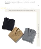 Chaleco De Punto Para Hombre Versátil Y Casual Con Cuello V Sin Mangas Cómodo Y Caliente De Color Sólido Para El Día a Día - details 3