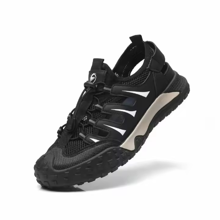 Verano transpirable zapatos de hombre fresco exterior wader zapatos deportivos zapatos de playa de malla agujeros zapatillas zapatillas tendencia versátil - 1