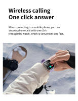 Reloj mujer inteligente Bluetooth llamadas Fitness exterior vogue deporte sano ritmo cardíaco Reloj de presión arterial - details 16