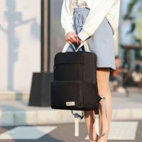 Mochila plegable Oxford de moda, mochila de senderismo con múltiples bolsillos de Color sólido, bolso escolar de viaje expandible de gran capacidad para estudiantes - details 11