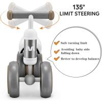 Bicicleta sin pedales para niños a partir de 1 año de equilibrio, juguetes para bebés de 1 año, bicicleta para bebés con 4 ruedas para bebés de 10 a 24 meses, primera bicicleta para niños y niñas como regalo - details 52