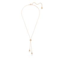 Swarosk-Colgante de perlas blancas y oro rosa, colgante de plata con circonita cúbica, collar de piedra, regalo de joyería para mujeres y hombres ﻿ - details 1