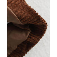 Minifalda de pana vintage para mujer, falda acampanada de cintura alta, elegante informal para oficina, otoño e invierno - details 8