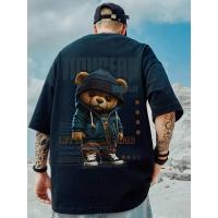Camiseta Hip Hop para Hombre Manga Corta, Algodón, Estampado, Talla Grande 8XL, Novedad de Verano - details 1