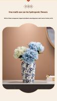 Jarrones de Cerámica de Porcelana Azul Blanco de Alta Gama Plantadores de Flores Hidroponicos - details 5