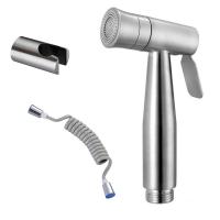 RODILLERA de Bidé de Inodoro de Acero Inoxidable 304 para Lavado de Anus con Ducha y Asiento de Inodoro Pulverizador de Ducha de Doble Función Montaje en Pared - details 4